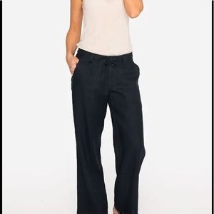 Johnny Was black linen pants